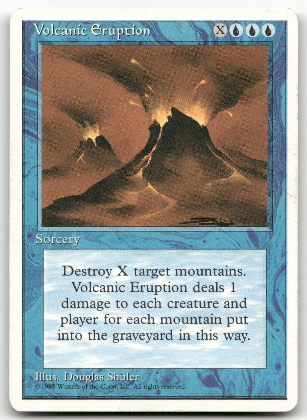 Volcanic Eruption (LP) Fourth Edition 4ED Magic MTG