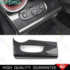 Cubierta de control de interruptor de faros de fibra de carbono ABS para Chevy Trax 2023-2026 1*