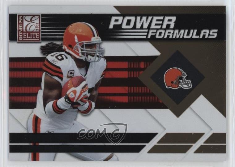 2011 Donruss Elite Power Formulas Gold 548/999 Josh Cribbs #14 4ib