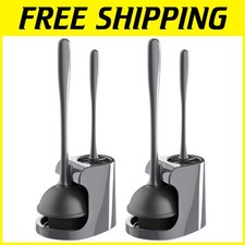 2-in-1 Toilet Plunger and Brush Combo