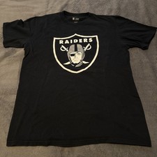 Las Vegas Oakland Raiders NFL Team Apparel Classic Black T-shirt Size L