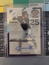 Casey Saucke Purple Auto 40/125 2025 Panini Prospect Edition Baseball