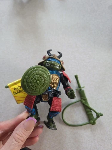 Vintage 1990 TMNT Sewer Samurai Leo Accessories