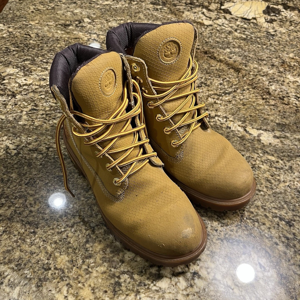 Mens Tan Timberland HELCOR Boots - Scuffproof - Sz. 8 | eBay