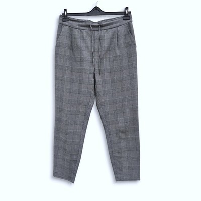 Vero Moda Stoffhose-Jogpants karo pepita grau L/32