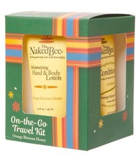 The Naked Bee Orange Blossom Honey Gift Set - 4-Piece Travel Kit Beeswax  Honey