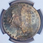 1883 O Morgan Silver Dollar MS 63 NGC $1 Nicely Toned — photo 3