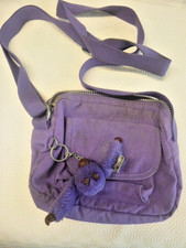 KIPLING SHOULDER BAG CROSS BODY BAG SMALL DARK  PURPLE  MONKEY CINDY 567 ZIPS
