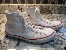 Unisex CONVERSE CHUCK TAYLOR ALL STAR HIGH TOP Optical White M7650 Men-8