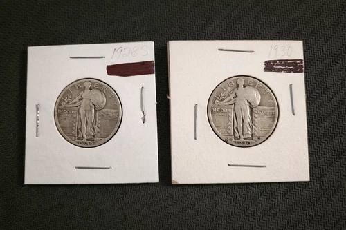 1928-S and 1930 Standing Liberty Quarters