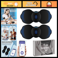 12 Modes Wireless TENS Unit Muscle Stimulator - App-Controlled, Dual Channel, 20