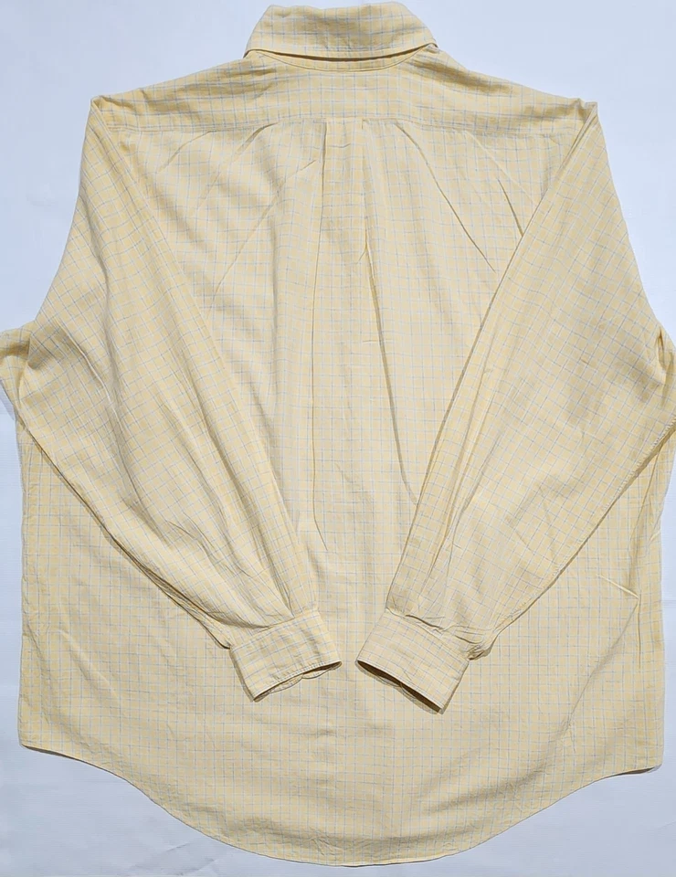 Mercer & Sons Men's Plaid Check Button Down Cotton Pocket Shirt USA 18/35 (L) - Image 3 of 4