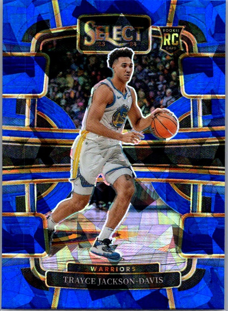 2023-24 Panini Select #84 Trayce Jackson-Davis Blue Cracked Ice Prizms