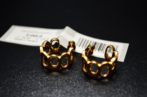 NEW $150 Dean Davidson Crosby Link Huggie Hoop Earrings Gold E1065 AUTHENTIC