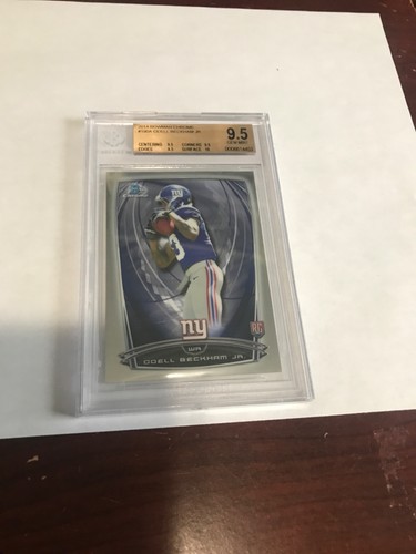 2014 Bowman Chrome Odell Beckham Jr Facing Side Rookie RC Mint (Beckett 9.5)