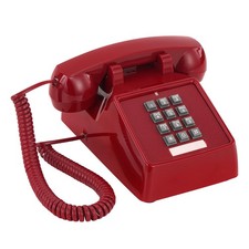 Retro Corded Telephone, Traditional Vintage Landline Phone, 80s Classic Desk ...