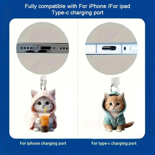 Oval Connector Stopper Cap 2D Acrylic Dust Plug Pendant Earphone Jack - Photo 3 sur 11