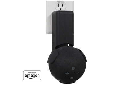EchoGear Outlet Hanger For Echo Dot 4th/5th Gen (Black /White) 5 Year Warranty