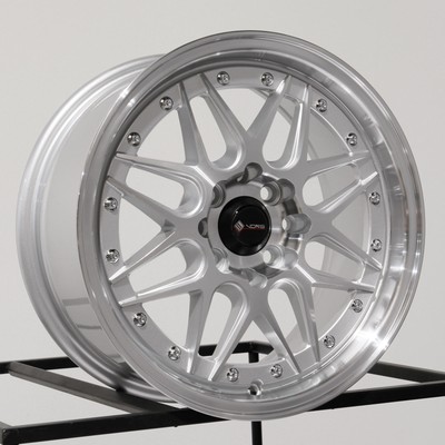 One 15x7 Vors VR7 4x100/4x114.3 35 Silver Wheel Rim 73.1