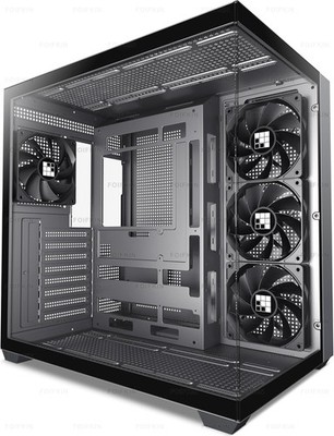 FOIFKIN F300 PC Gehäuse - Vorinstallierte 4 ohne RGB-Lüfter, ATX Mid-Tower