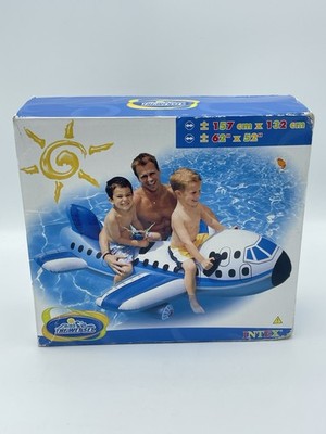 Vtg The Wet Set INTEX Air Plane Ride On Inflatable Pool Float Toy NEW Opened Box