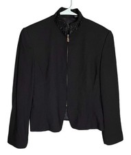 Vintage Linda Allard Ellen Tracy Wool Blazer Jacket Women  s Size 12