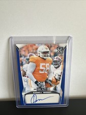 2023 Leaf Draft DARNELL WRIGHT Blue Autograph #BA-DW2 Rookie Auto Chicago Bears