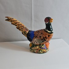 Ceramic Pheasant Bird Figurine Collectible Decorative