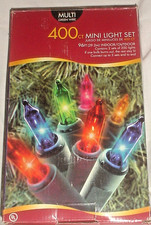 NEUF en BOITE - 400 Mini Lot Lumières 94' Intérieur Extérieur Multicolore Lumières de Noël