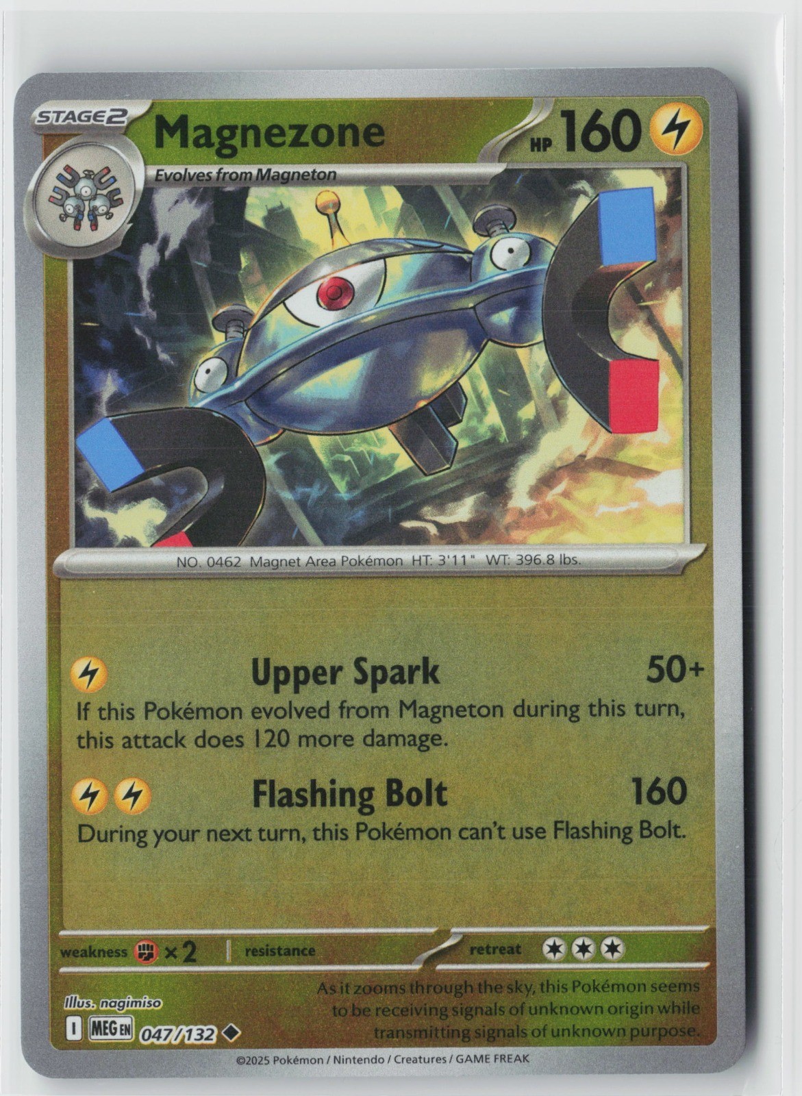 Magnezone Reverse Holo Uncommon ME01: Mega Evolution 047/132 NM