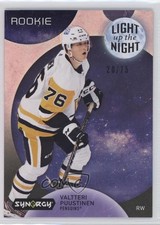 2022-23 Synergy Light Up The Night Rookies Pink 20/75 Valtteri Puustinen m8e