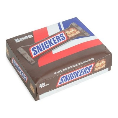 Snickers Chocolate Candy Bars 48 Count Box 1.86 oz Each
