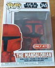 Funko Pop The Mandalorian #345 (Red Chrome) Target Exclusive / NEW /