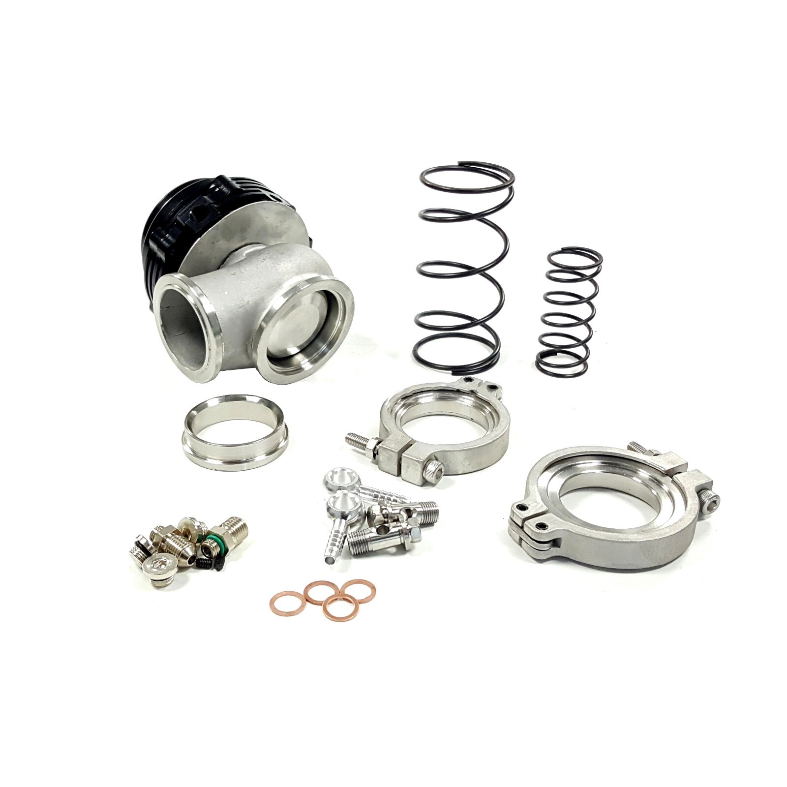 Vendetta Motors 44mm Black External Wastegate - Compatible With Tial MVR, 14 PSI Spring, V-Band 12 thumbnail image