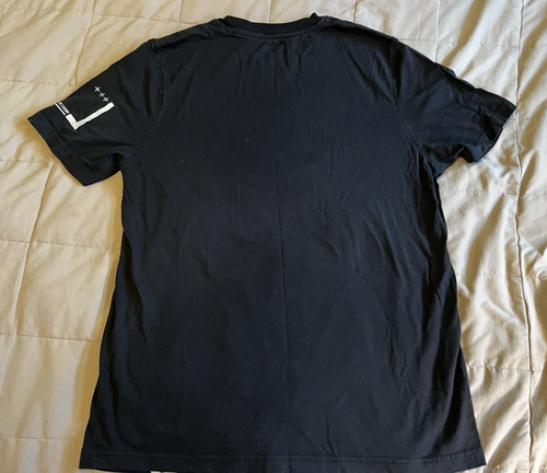 Sean John Men T-Shirt XL Y2K Black White Graphic Tiger Short Sleeve - 第 6/10 張圖片