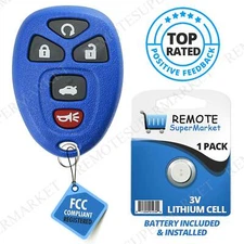 Replacement for 2006-2013 Chevy Impala 06-07 Monte Carlo Remote Key Fob 5b Navy