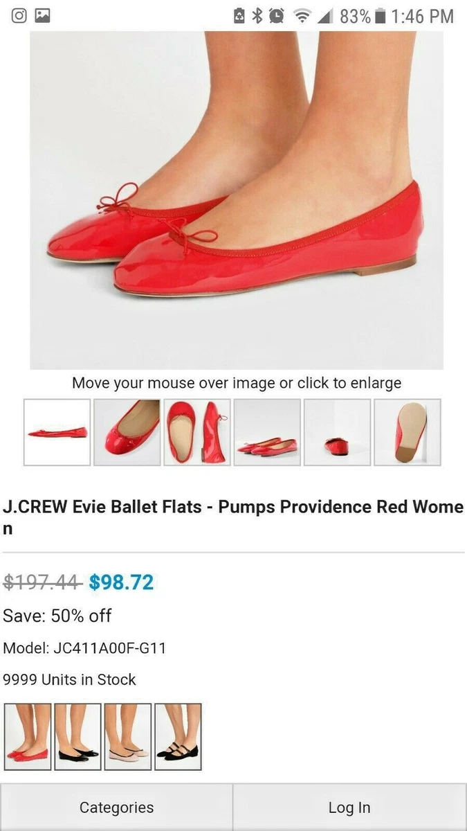 J crew evie ballet cheap flats