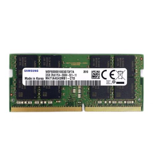 Samsung 128GB (4X32GB) DDR4 2666MHz PC4-21300 SODIMM Memory Ram M471A4G43MB1-CTD - Picture 2 of 5