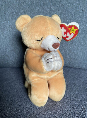 Rare TY Beanie Baby - Hope Bear - 1998 - Near Mint Condition - Tag Errors