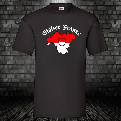 T-shirt Uomo Franken – Norimberga, Bamberga, Coburgo, Bayreuth, Kulmbach (taglia S)