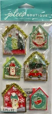 Jolee's Boutique Dimensional Stickers ~ Holiday Shakers Christmas