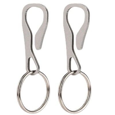 Multifunction Keyring Clasp Clip Lightweight Belt Key Holder Small Keychain Hook