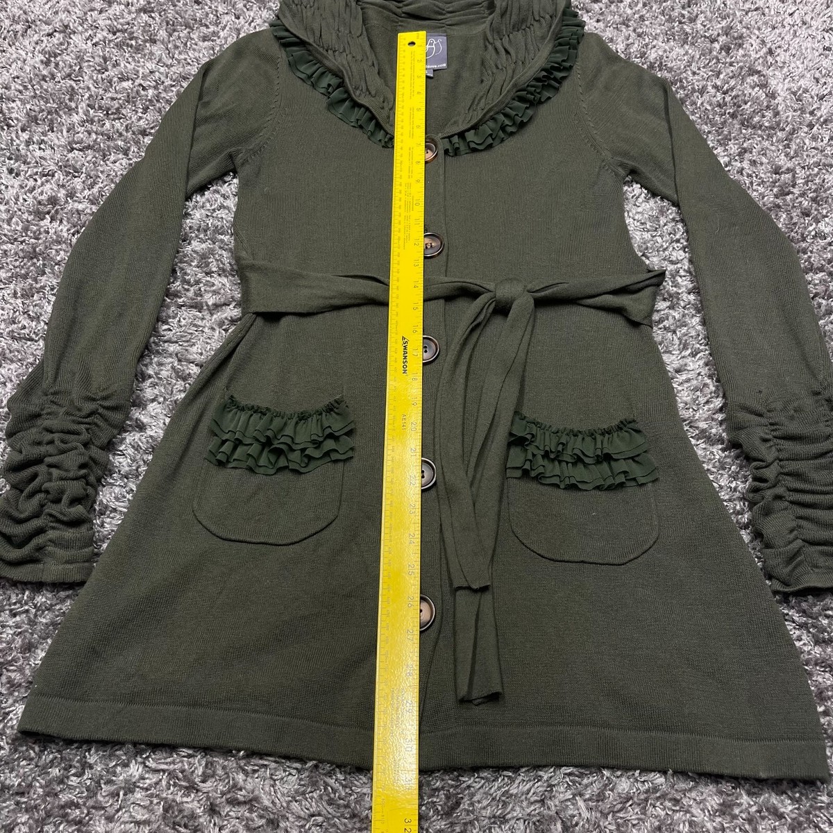 Knitted Dove Sweater Dress Womens Small Olive Green Long Sleeve Button Front | eBay Knitted Dove Sweater Dress Womens Small Olive Green Long Sleeve Button Front | eBay