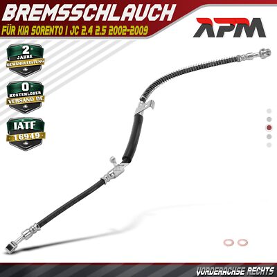 Bremsschlauch Bremsschläuche Vorne rechts für KIA Sorento I JC 2.4 2.5 2002-2009
