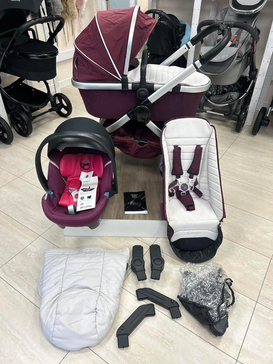 ICandy Peach Full Travel System With Brand New Cybex Aton 5 Car