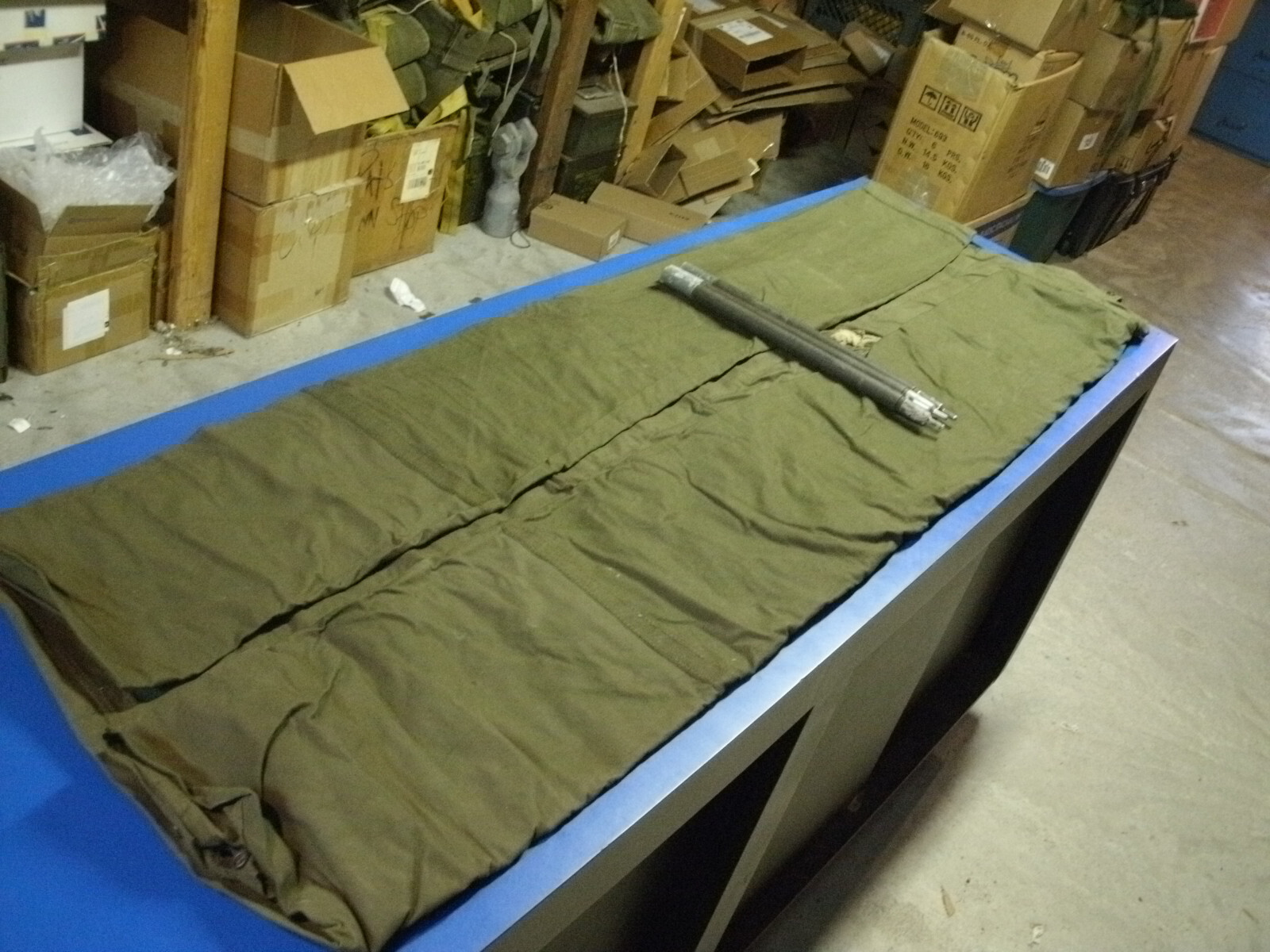 US ARMY SHELTER HALF TENT 1966 WITH 3 1967 DATED POLES eBay