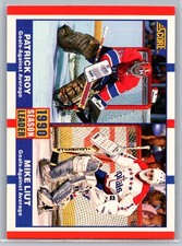 Patrick Roy HOF/Mike Liut 1990-91 Score American GAA Leaders HOCKEY #354