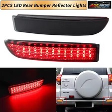 2x Smoked Lens LED Bumper Reflector Tail Brake Lights For 2006-2012 Toyota RAV4