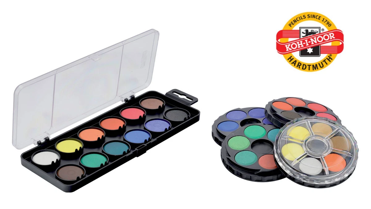 Round watercolor palette sale