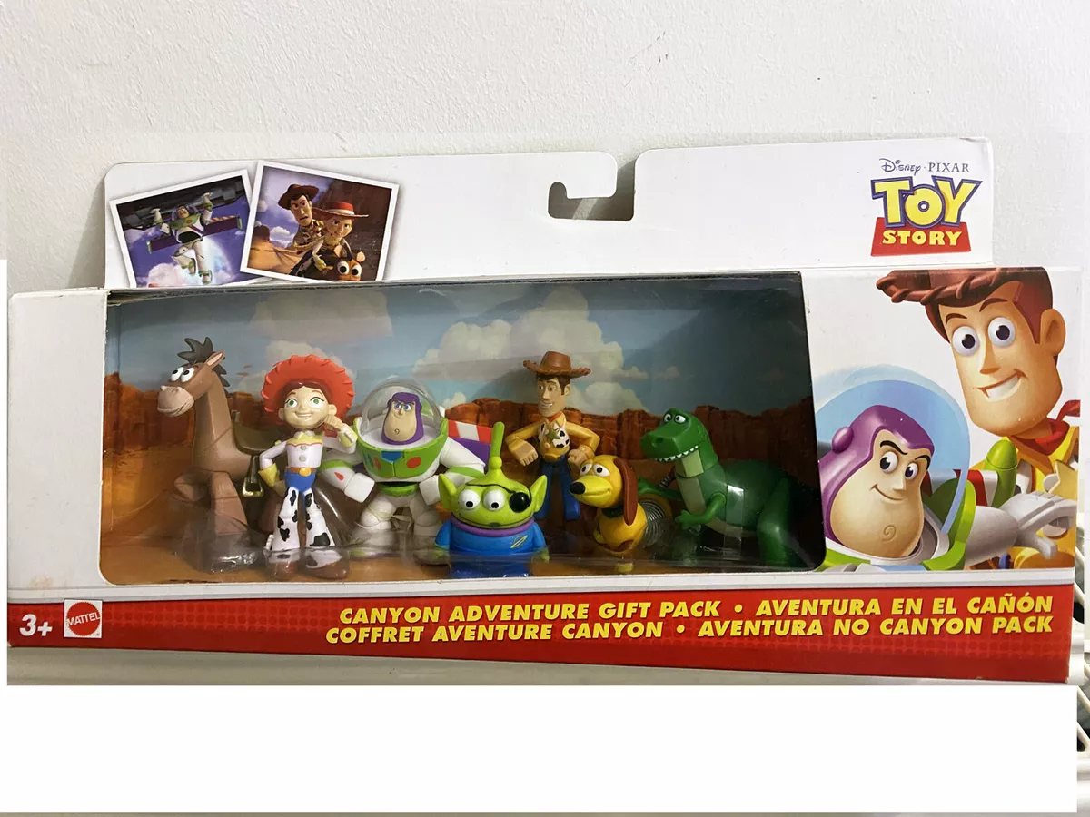 Paquete de regalo de 7 figuras de Toy Story Canyon Adventure falla menor del fabricante
